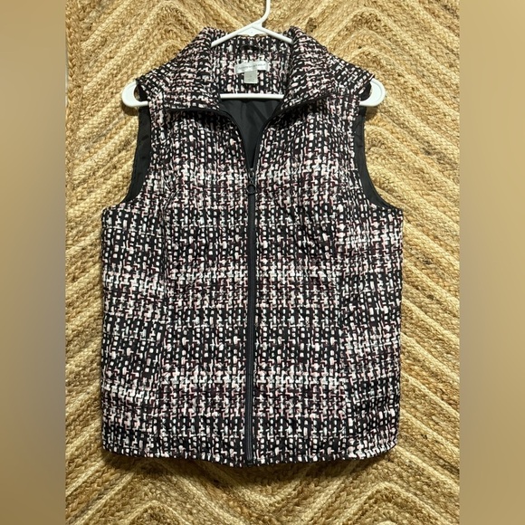 Christopher & Banks Jackets & Blazers - Christoper & Banks Quilted Full Zip Lightweight Puffer Vest,Multicolor,Size M